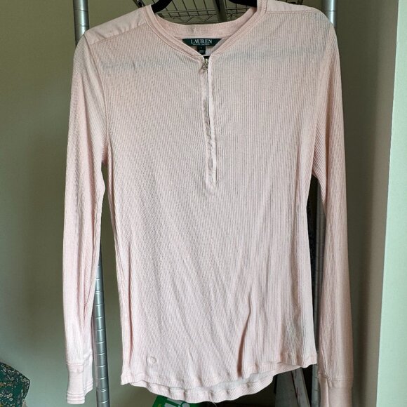 Pale Pink Ralph Lauren Long-Sleeve Shirt - Picture 1 of 2